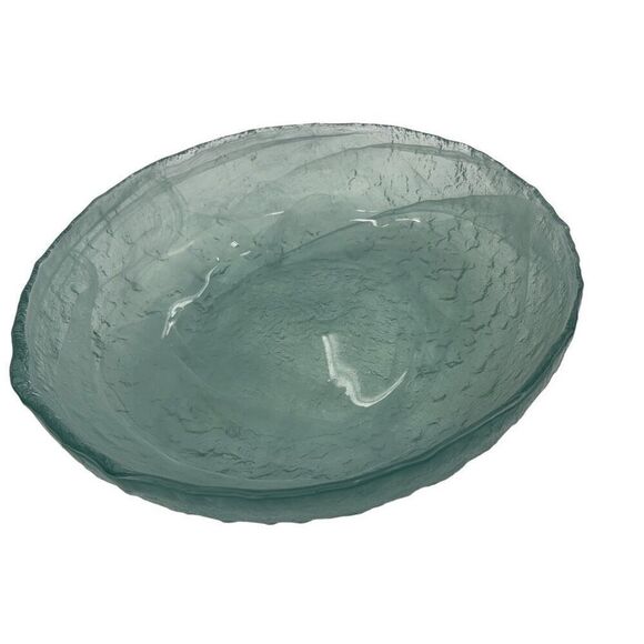 Baby blue glass textured bowl - Picture 8 of 13